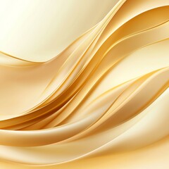 Poster - Elegant abstract design featuring flowing golden waves, perfect for backgrounds, wallpapers, or creative projects. A soothing combination of smooth shapes and soft gradients.