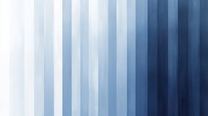 Poster - Cool-toned gradient creating a soothing atmosphere with shades of blue and white