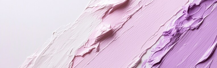 Aufkleber - Colorful pastel strokes create a soft and dreamy abstract artwork showcasing lavender and pink hues