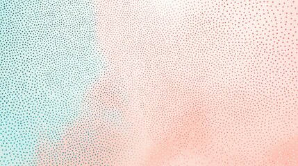 Poster - Abstract patterns create a soft pastel aesthetic with tiny dotted designs in pink and blue tones