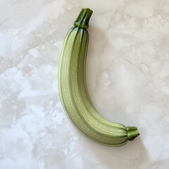 Poster - Fresh zucchini ready for cooking or garnishing, showcasing its vibrant green color and smooth skin