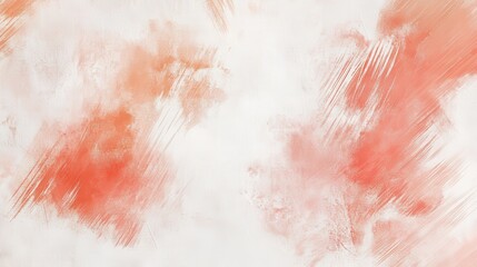 Poster - Minimalist canvas artwork featuring subtle pencil strokes and soft hues of orange and white, creating a tranquil ambiance