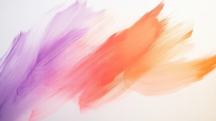 Aufkleber - Abstract brush strokes in vibrant hues create a striking visual on a minimalist background