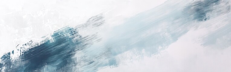 Poster - Soft white canvas with a bold pencil creating striking blue strokes during a creative session in an art studio