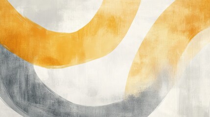 Aufkleber - Soft pencil strokes reveal abstract colors in a harmonious composition with faint gradients and gentle curves
