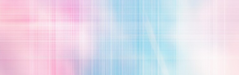 Fototapete - Soft pastel blue and pink grid lines blend together, creating a calming and serene visual experience