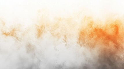 Poster - Soft pastel amber and coral haze blending into a serene twilight sky at dusk