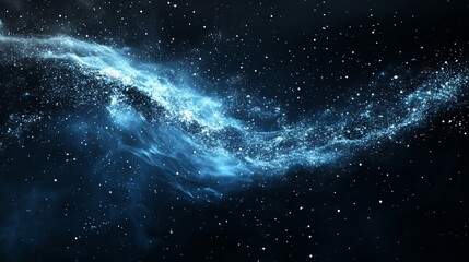 Poster - Nebula cloud of dust and gas is floating in the vastness of space, creating a stunning cosmic scene with countless stars scattered throughout the dark expanse