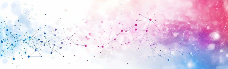Poster - Abstract background vector presentation with polygonal shapes and connections