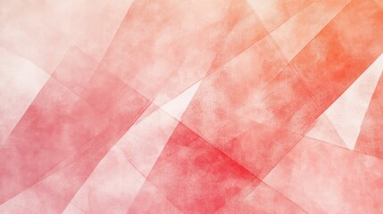 Poster - Minimalist gradient art with pencil strokes creating a soft pink and orange blended background landscape