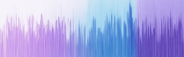 Poster - Gradient of minimalist pencil strokes creating a soft blend of purple and blue tones with a calming and serene atmosphere