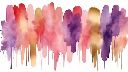 Poster - Colorful watercolor splash artwork showcasing vibrant hues in a creative display of abstract design