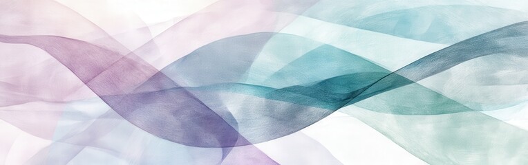 Poster - Elegant overlapping pencil strokes create a mesmerizing wash of colors in a delicate abstract composition