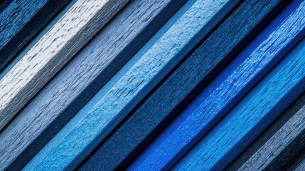 Aufkleber - Elegant blue strokes create a serene composition of texture and color in a contemporary art piece