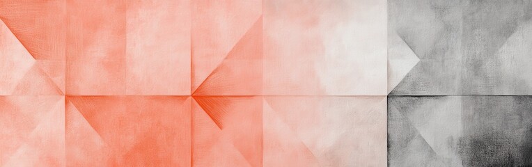 Aufkleber - Elegant pencil strokes create a soft visual contrast with warm and cool tones in a textured composition