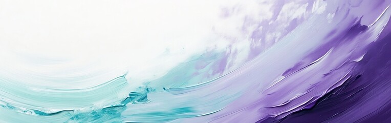 Aufkleber - Elegant lavender and mint circular abstract artwork creates a soothing atmosphere in a modern living space