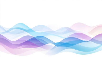 Poster - Futuristic Fluid Gradient Waves with Translucent Patterns in Digital Design Aesthetic