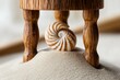 © AHNH2 - Seashell on Sand Surrounded by Wooden Hourglass, Beach Decor