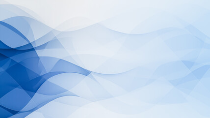 Poster - Abstract Blue Waves Background 