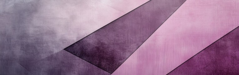 Poster - Muted lavender strokes create a serene atmosphere in abstract geometric formation