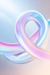 Poster - Pastel colored swirls intertwine, creating a mesmerizing visual experience with smooth curves and gradients
