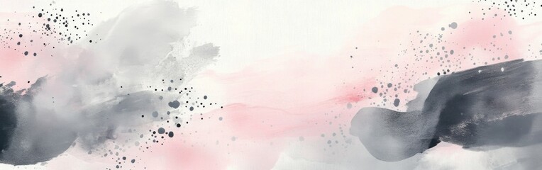 Poster - Muted pastel hues blended with elegant dotted pencil strokes create a serene and artistic atmosphere
