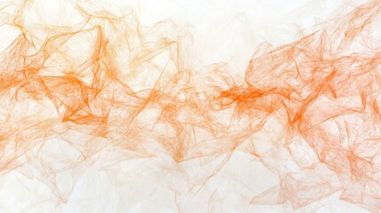 Poster - Soft textures blend in shades of white and orange, creating an ethereal atmosphere for artistic expression