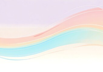 Wall Mural - pastel waves: a serene abstract background