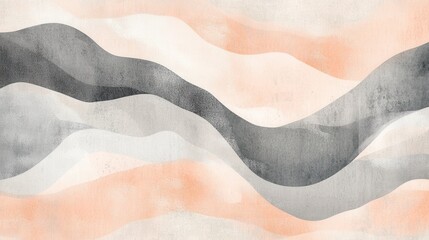 Poster - Abstract pencil strokes create a soothing blend of translucent colors in a modern artistic composition