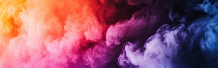 Leinwandbilder - Vivid abstract painting showcasing rich indigo hues blending with warm tones in an imaginative swirl of color