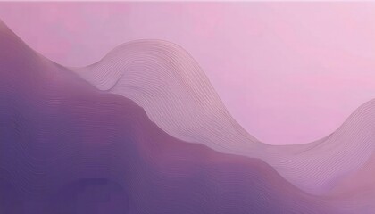 Poster - soft pink abstract landscape with layered wavy textures, minimalist fluid art for modern wall decor, elegant pastel gradient