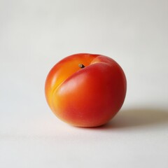 Aufkleber - Ripe nectarine with smooth orange skin displayed on a neutral background showcasing its vibrant color and texture