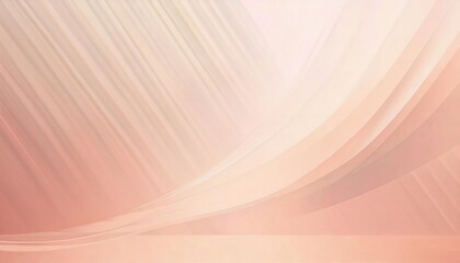Poster - flowing abstract peach gradient waves for minimal background design, soft curves with line texture for decor and presentation