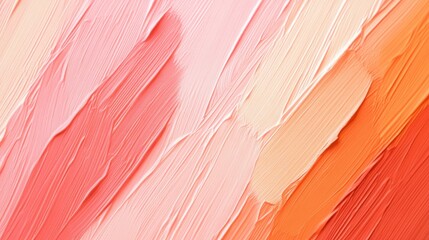 Poster - Gradient transition of pencil strokes showcasing soft pink, peach, and orange hues for artistic expression
