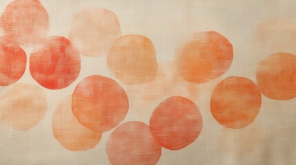 Poster - Pleasant gradient pattern of subtle pencil strokes creating soft spots in warm shades of orange and peach