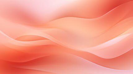 Poster - Soft Abstract Peach Background with Blurred Curves and Gentle Waves for Modern Design Projects, Banners and Creative Presentations