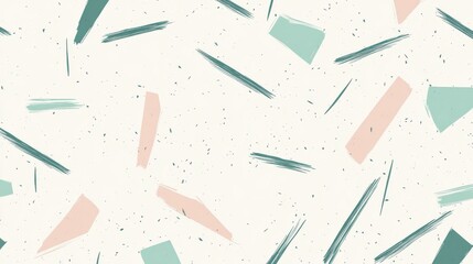 Poster - Soft pencil strokes create a gradient pattern in muted mint and light shades on a textured background