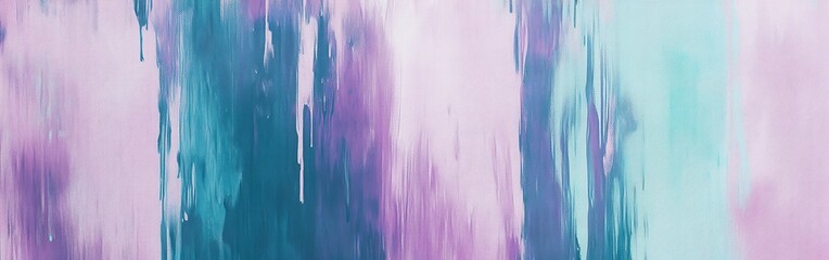 Poster - Soft pencil strokes create a calming abstract background in shades of teal and lavender with hints of white