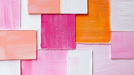Aufkleber - Minimalist pencil strokes create a harmonious blend of colors evoking serenity and creativity in an artistic composition