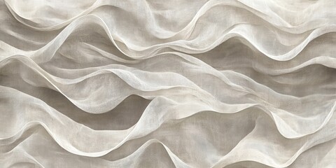 Poster - Linen-inspired texture waves creating a soft, natural look suitable for various design projects and applications