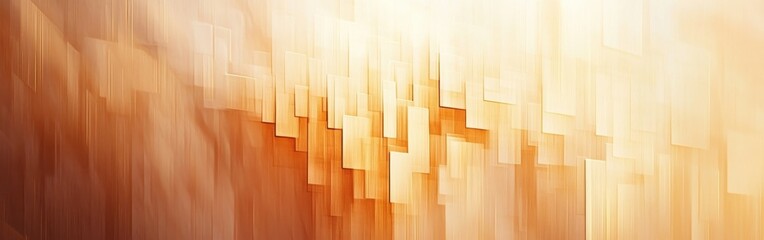 Poster - Gradient abstract background featuring muted amber tones with a smooth, flowing texture created by layered forms