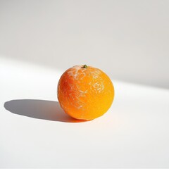 Poster - Fresh tangerine showcasing bright orange hue against a minimalistic background during daylight hours