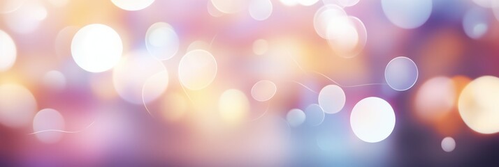 Poster - abstract soft bokeh background with colorful blurred lights ideal for design projects, banners, and 