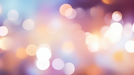 Poster - softly blurred abstract background with beautiful bokeh effect in gentle pastel hues creating a drea