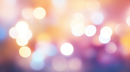 Poster - blurred abstract background with colorful bokeh lights for creative design, presentations, and holid