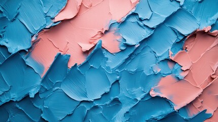 Aufkleber - Creative expression through abstract pencil strokes in pink and blue colors on textured backdrop