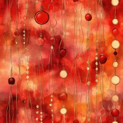Poster - Colorful doodle watercolor illustrations with vibrant elements and flowing designs creating an energetic atmosphere