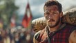 © Marco - strong man carrying a heavy log at the english regional games