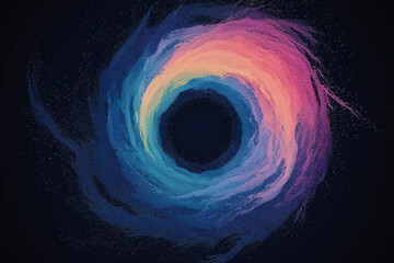 Poster - Cosmic Swirl: A mesmerizing abstract image depicting a vibrant, swirling vortex of color, reminiscent of a nebula or cosmic event. The image is rich in texture and detail.