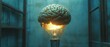 © Thanyana - Brain merging with light bulb, symbolizing human intelligence combined with technology, illustrating concepts of artificial intelligence and machine learning, futuristic vibe